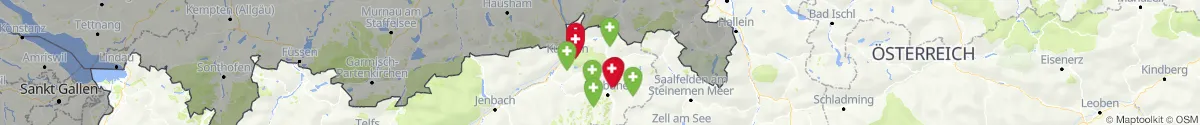 Map view for Pharmacies emergency services nearby Schwendt (Kitzbühel, Tirol)